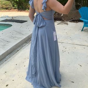 Backless Azazie Bridesmaid Dress